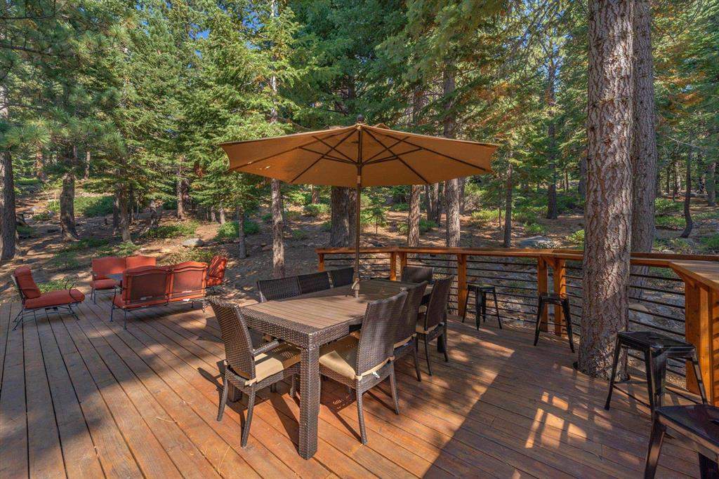 Spacious deck | Tahoe Donner Luxury Property