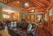 Great Room with Vaulted Ceilings | Tahoe Park Cabin