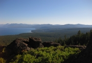 View of Tahoe City from the Rim Trail