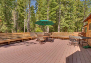Tahoe City Cabin Real Estate | 1640-Cedar Crest Ave | Deck
