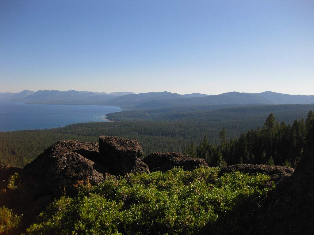 Tahoe City from the Tahoe Rim Trail | North Lake Tahoe Real Estate