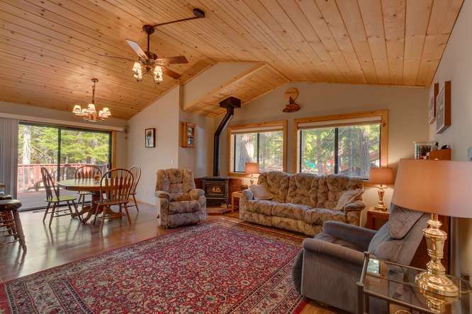 Tahoe Donner Home for Sale | Open Living Room