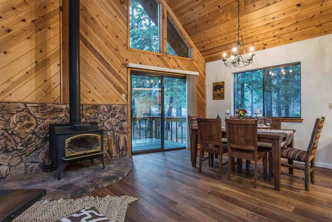 Tahoe Donner Cabin | Fireplace
