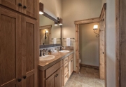 Luxury Tahoe Donner home Rustic Bathroom