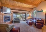 North Lake Tahoe Condo | 7580 North Lake Blvd | Living Room with View