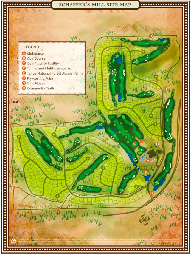 Schaffer's Mill Lot Map and Community Map