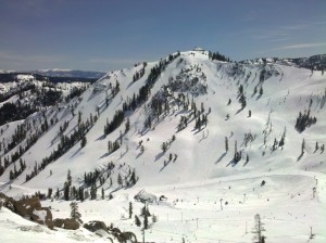 West Face of KT-22 at Palisades Tahoe