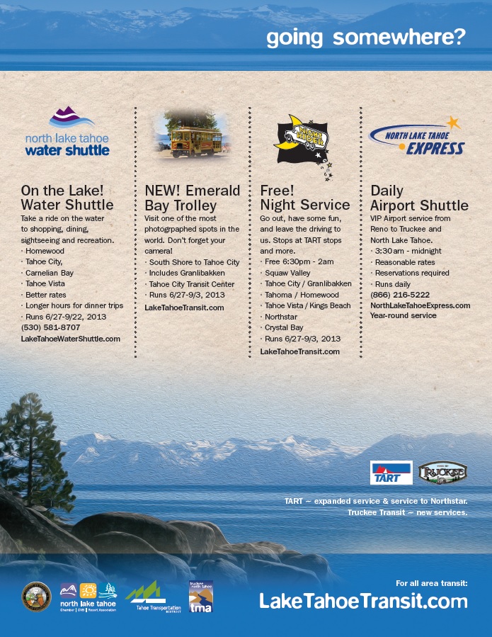 N Tahoe - Truckee Transit Info