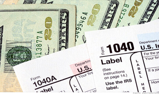 image of tax return for Homeowner Tax Deductions 2014 blog post