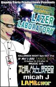 The Psychedelic Scientist's Lazer Laboratory | Halloween Parties in North Lake Tahoe