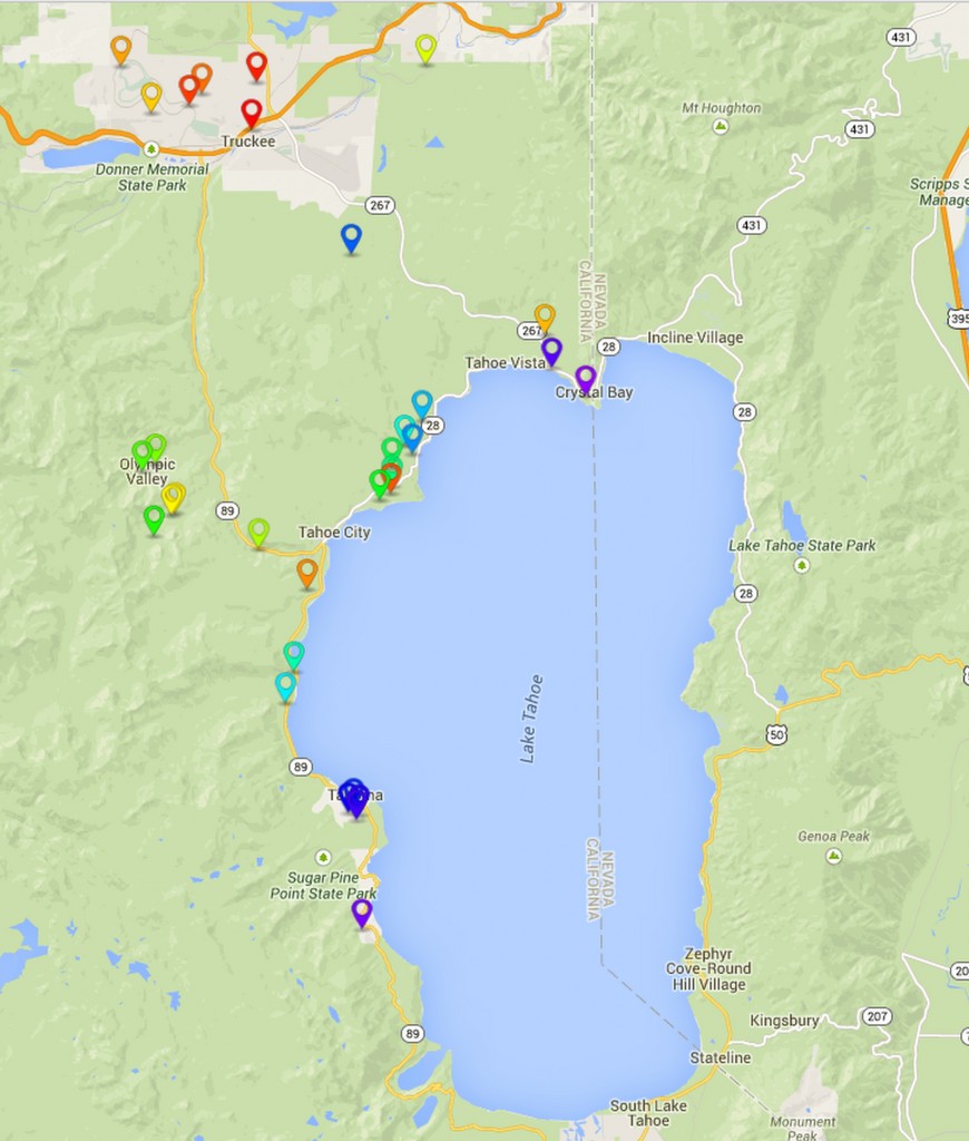 Westall Real Estate Lake Tahoe Sales Map for Westall Real Estate Sales Map blog post