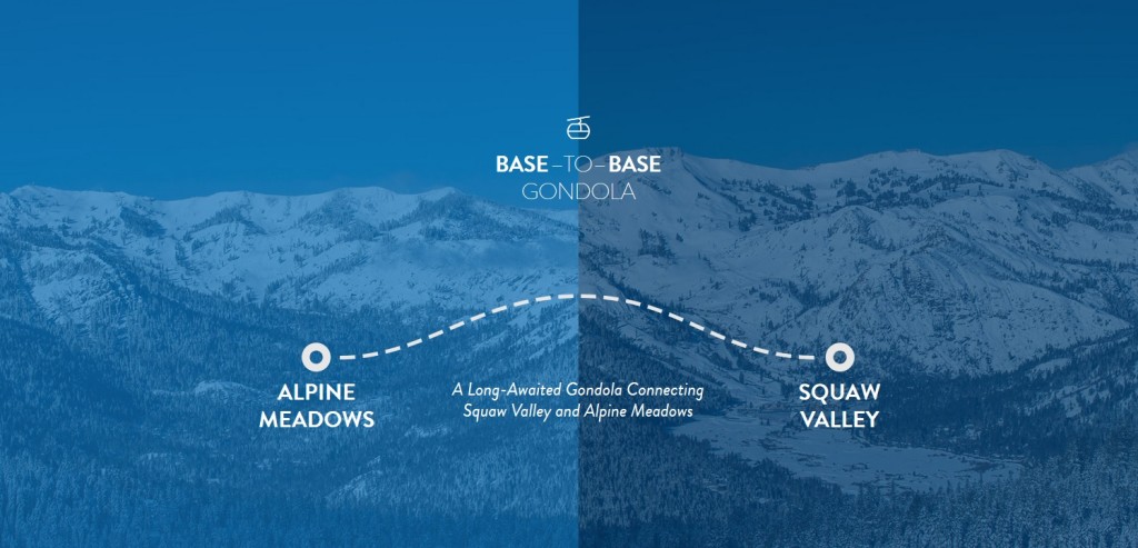 Image of Squaw Valley and Alpine Meadows Connected By Gondola