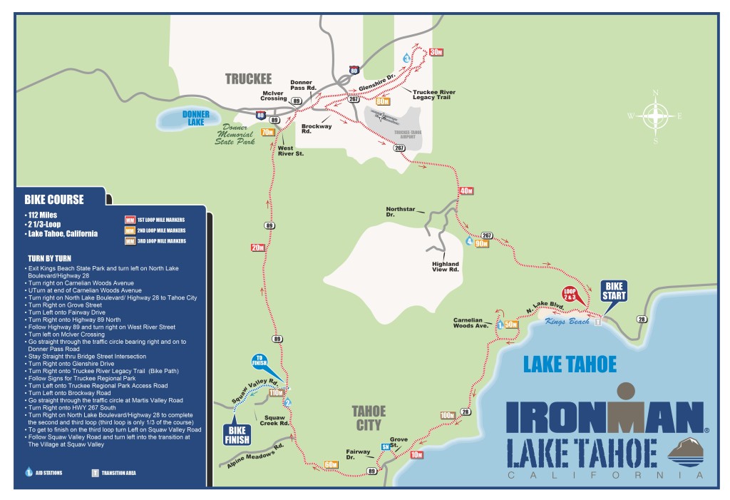 IRONMAN Lake Tahoe Bike Course