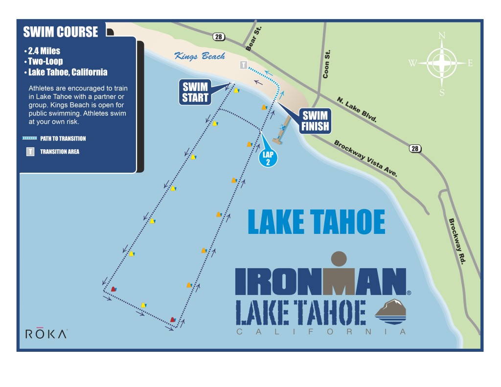 IRONMAN Lake Tahoe Swim Course