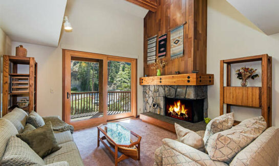 Image of fireplace in Lake Tahoe Ski Condo