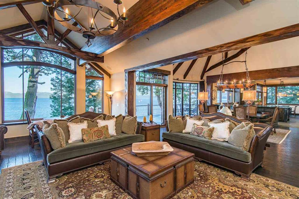 image of insdie of Lake Tahoe Luxury Home with view of Lake Tahoe