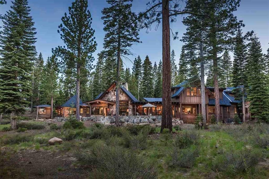 image of North Lake Tahoe Luxury Home nestled among the trees with beautiful architecture