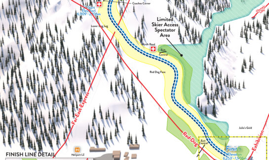 Squaw Valley World Cup Course Map for World Cup at Squaw Valley blog post