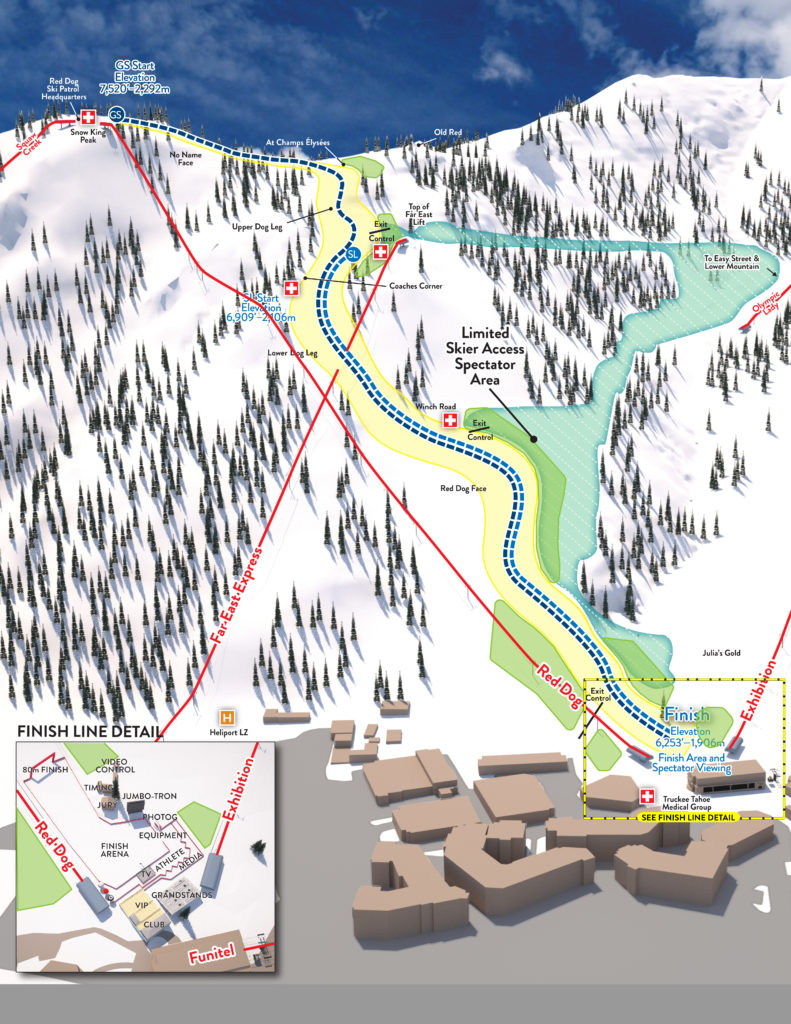Squaw Valley World Cup Course Map for World Cup at Squaw Valley blog post
