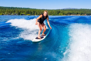 Lake Tahoe Real Estate - Wakesurfing